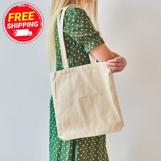 Plain Design | Fabric Bag | Eco Canvas Bag | Unbranded: 14" x 16"