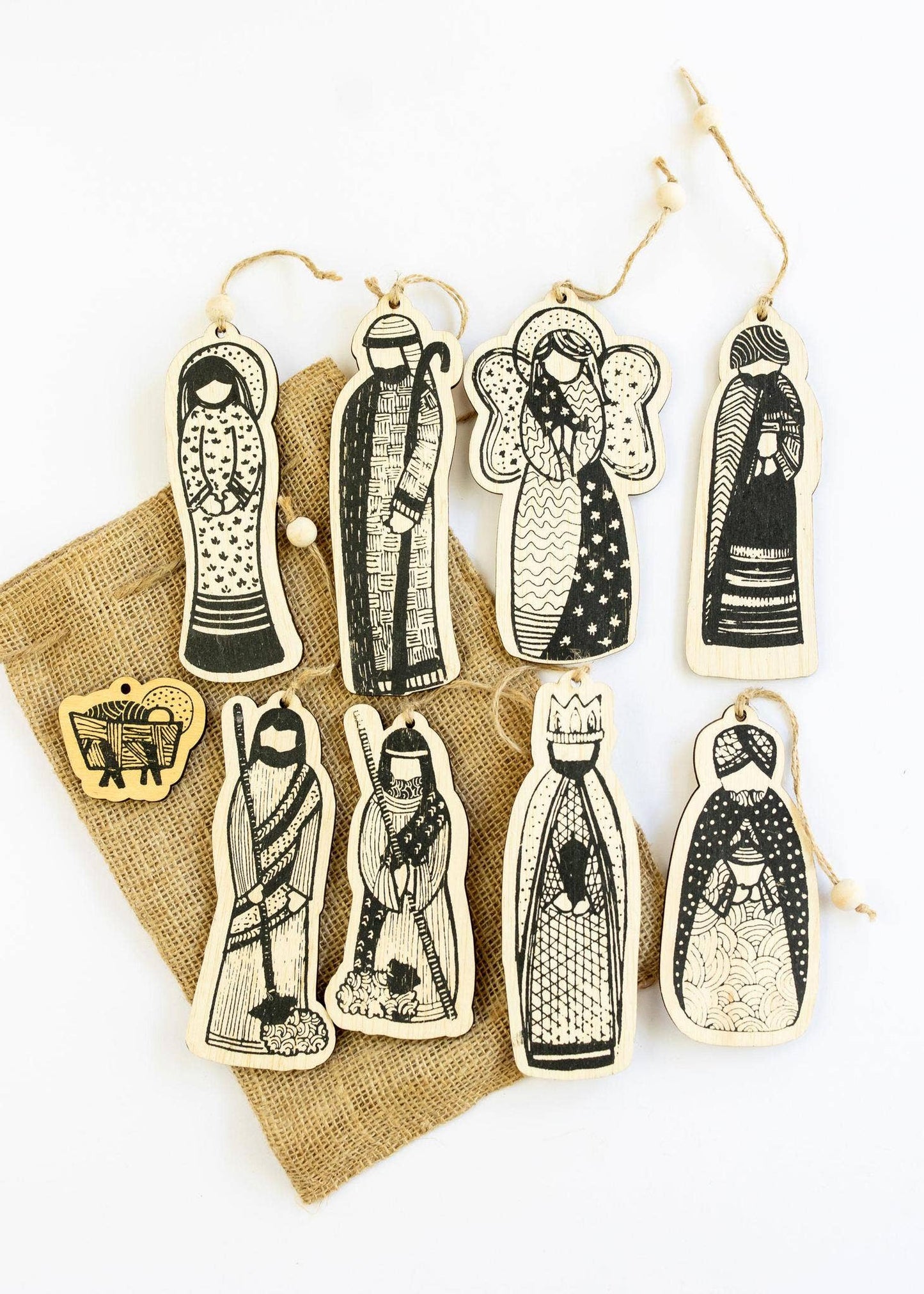 Nativity Ornaments | Set of 9