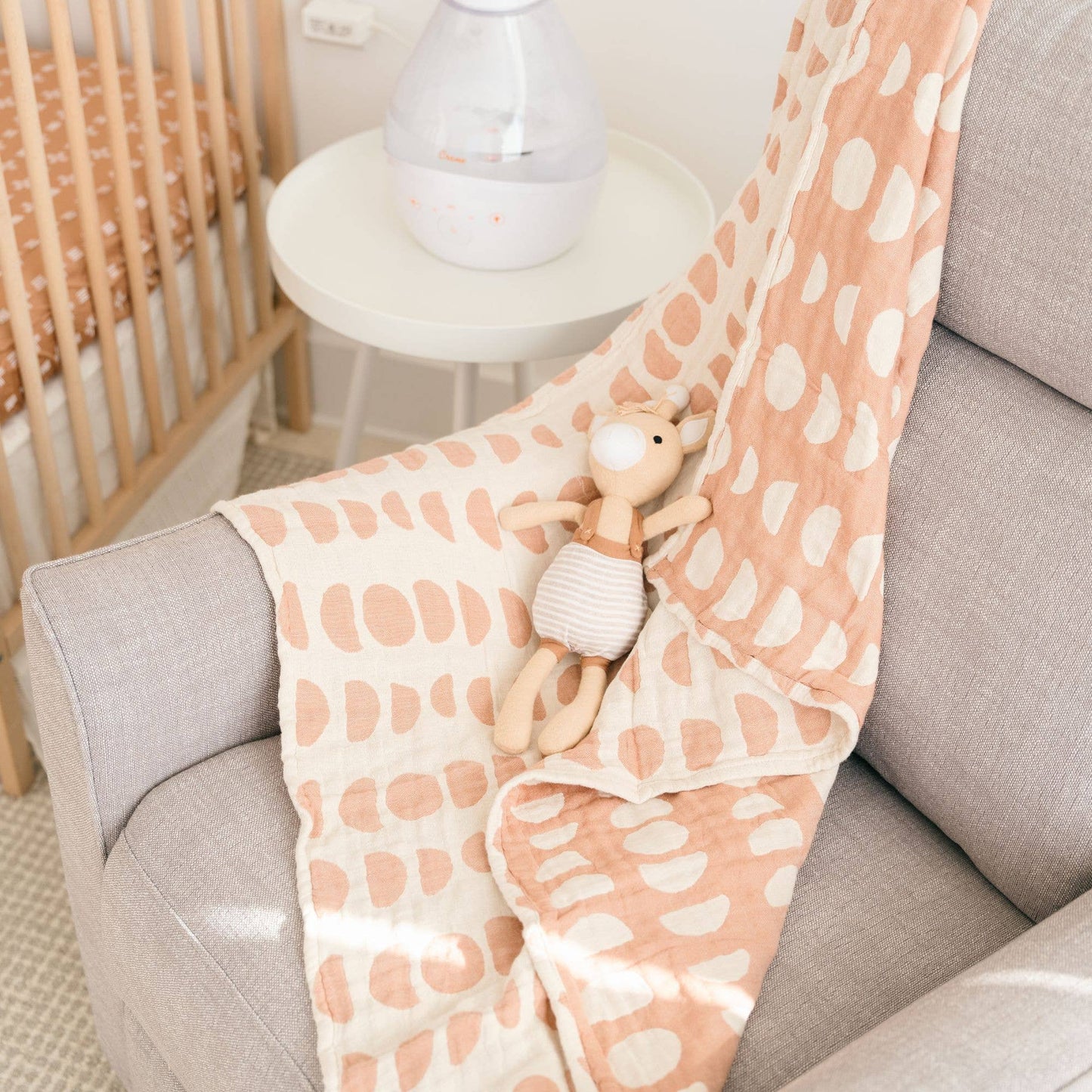 Jacquard Blanket Copper Moon Phase
