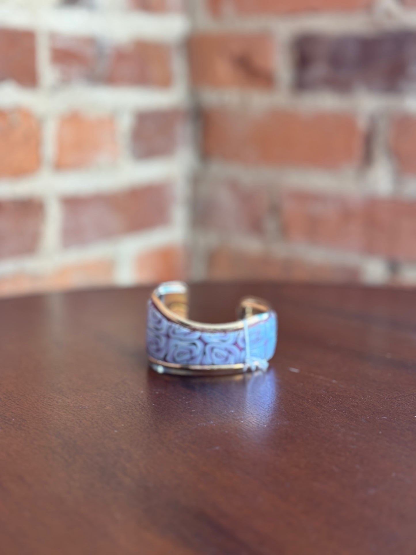 Rose cane cuff bracelet
