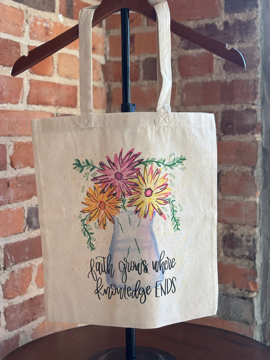Watercolor Canvas Tote