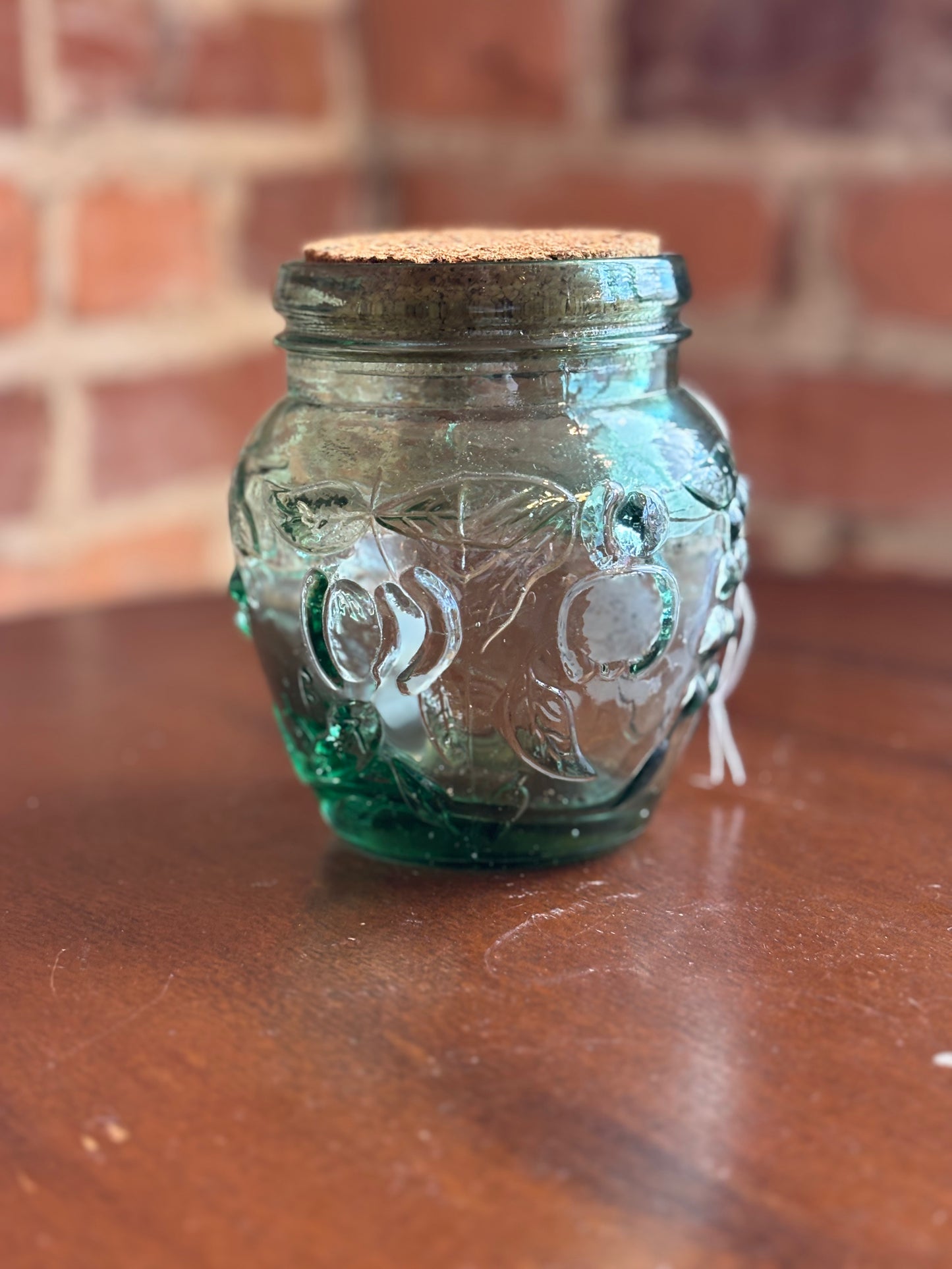 Small glass fruit jar