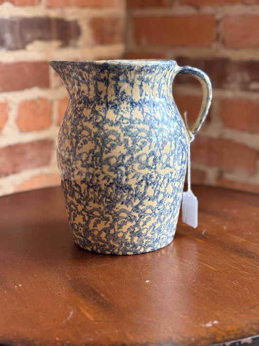Vintage Robinson Ransboro Spongeware Splatter Pitcher 2 quart No. 700