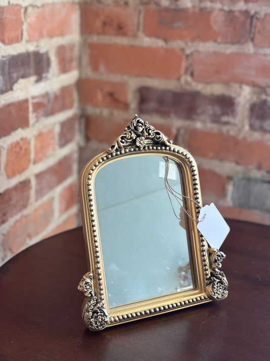 SMALLER GOLD MIRROR