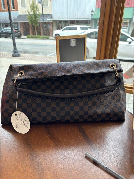 LV Replica Check Shoulder Bag-C