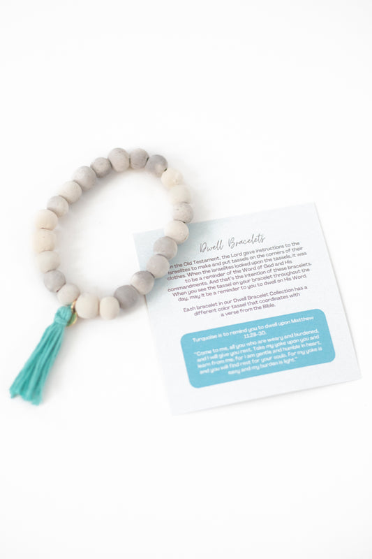 Dwell Bracelet | Turquoise | Matthew 11:28-30