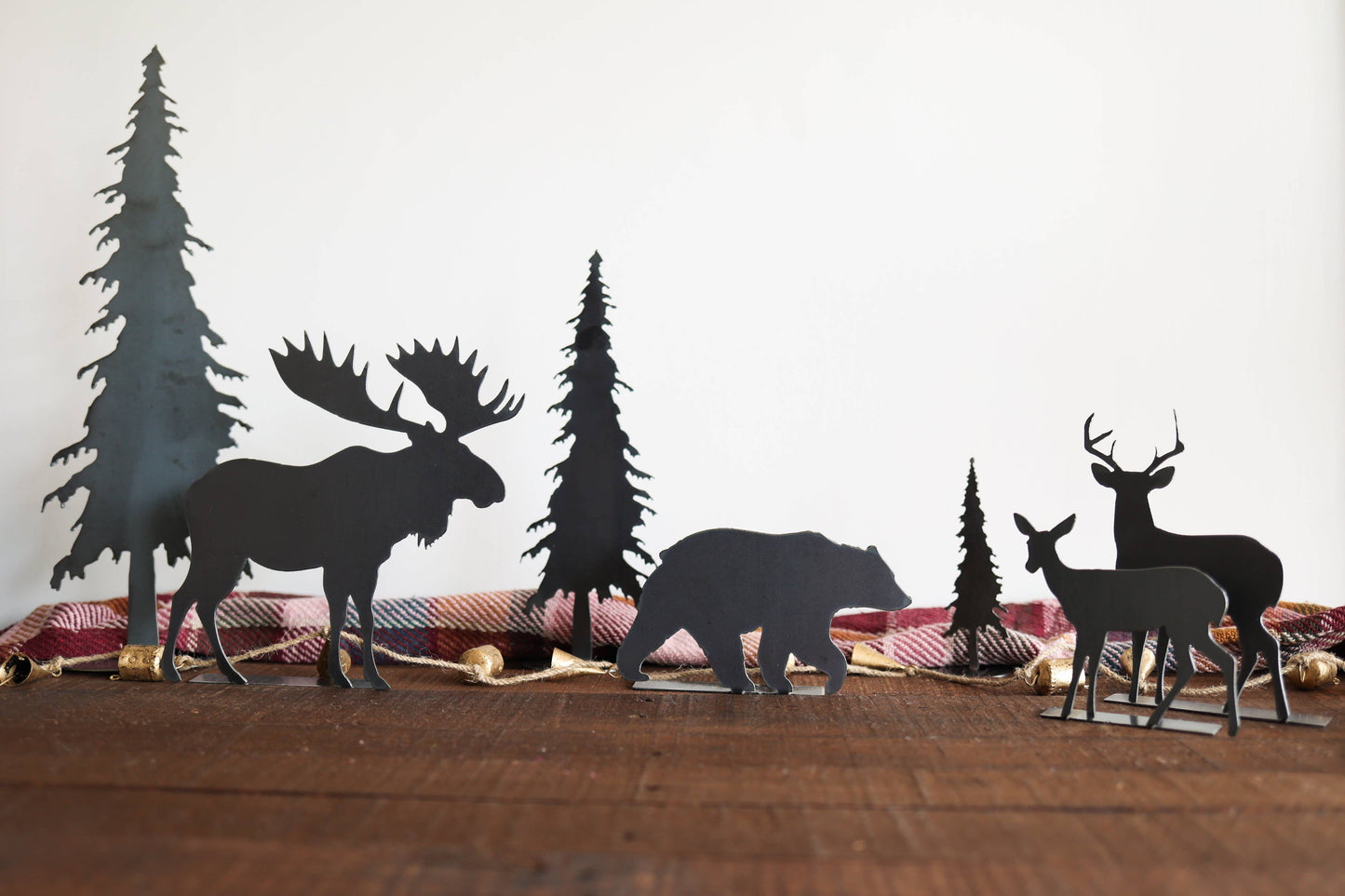 Doe Silhouette Woodland Statue